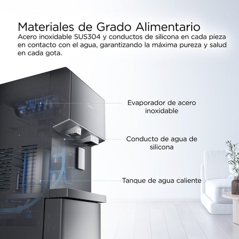 Dispensador de Agua Midea con Máquina de Hielos