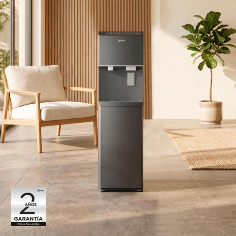 Dispensador de Agua Midea con Máquina de Hielos