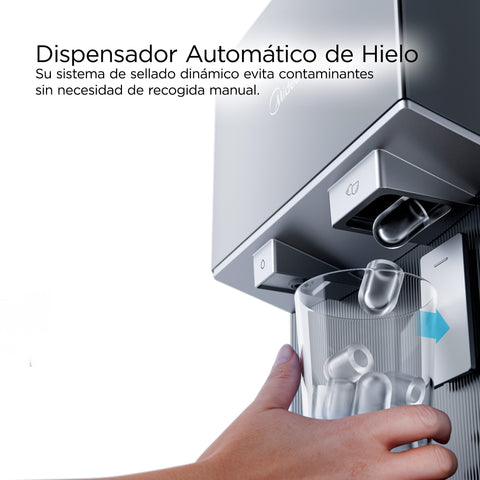 Dispensador de Agua Midea con Máquina de Hielos