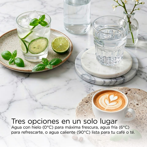 Dispensador de Agua Midea con Máquina de Hielos