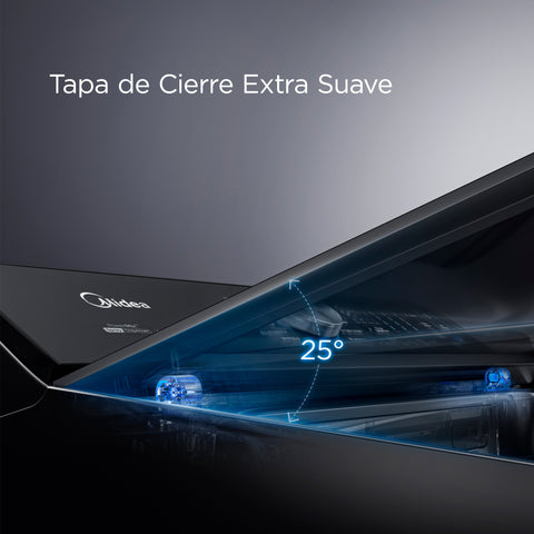 Lavadora Automática Carga Superior 22Kg Silent Wave Charcoal Gray